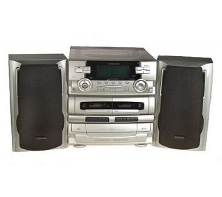 Emerson Stereo w/ 5 CD Changer,3 Speed Turntable & Dual Cassette