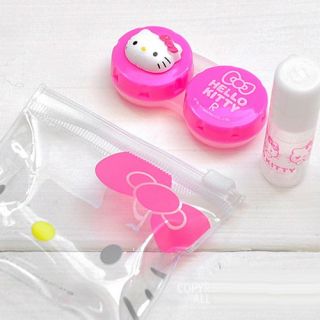  purchasing sanrio hello kitty pink ribbon contact lens case this