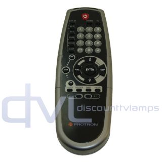 Protron 886 00188 00000 TV Silver Remote Control for Model PLTV 37