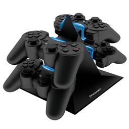 USED BLACK PS3 Controllers Charger Store Station