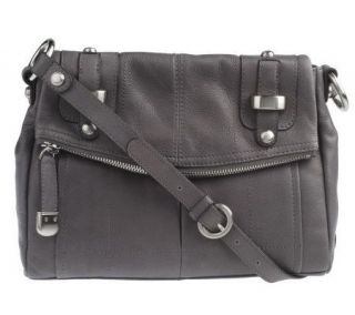 Makowsky Glove Leather Flap Top Crossbody Bag —