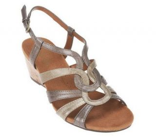 Lifestride Multi Strap Wedge with Adjustable Buckle —