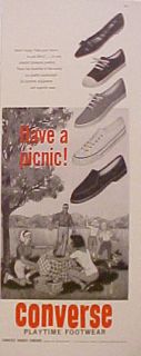 1962 Converse Play Time Womens Tennis Shoes Ad