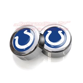 NFL Indianapolis Colts License Plate Frame Screw Covers, New Licensed
