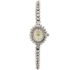 Elgin Ladies Watch with 42 Prong Set Cubic Zirconia —