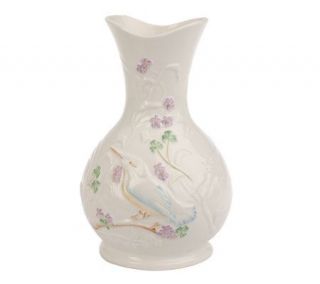 Belleek 150th Anniversary Edition Kingfisher 8 inch Vase —