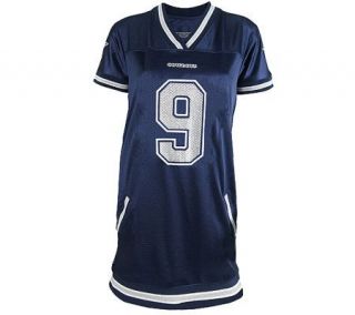 NFL Dallas Cowboys Tony Romo Womens Naomi Jersey Dress —