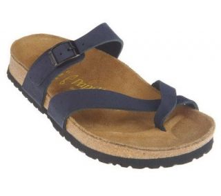 Papillio Suede Toe Loop Sandals with Adj. Strap   A198548