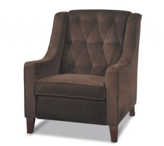 Avenue Six Curves Tufted Chair   Chocolate —
