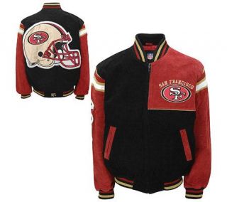 NFL San Francisco 49ers Genuine Suede Leather Jacket —