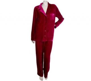 Carole Hochman Stretch Velvet 2 piece Pajama Set —