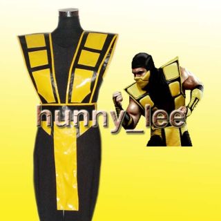 Mortal Kombat 3 Scorpion Cosplay Costume Custom Made Yellow