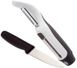 Prepara 3 Blade Peeler with Matching Paring Knife —