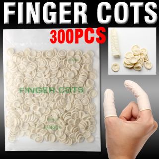300 pcs protective latex bonding tissue finger cots