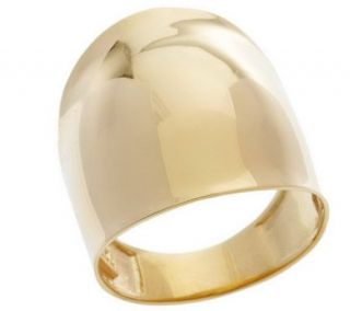 Bold Polished Sculpted Dome Ring 14K Gold —