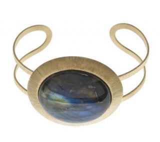 Veronese 18K Clad Large Labradorite Cuff —