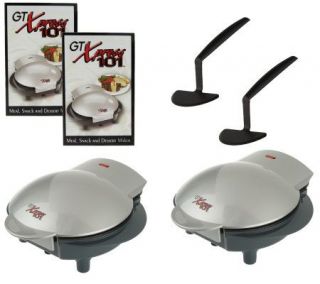 Set of 2 GT Xpress 101 Meal, Snack & Dessert Makers w/Accessories 