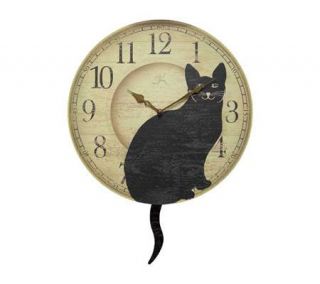 Wagging Cat Tail Pendulum Clock by Infinity —