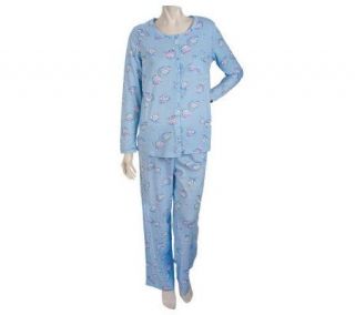 Carole Hochman Blooming Teacup 100Cotton Pajama Set   A216852
