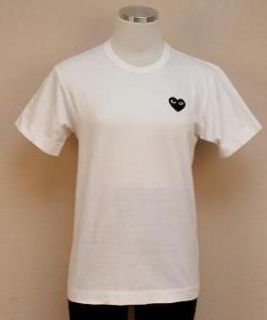 JCrew $90 Comme Des Garcons Play Embroidered Tee L White