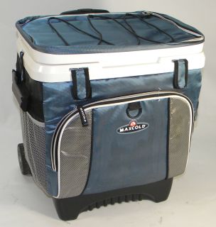  36 Maxcold 26 Quart Rolling Cooler Suitcase Pockets Wheels