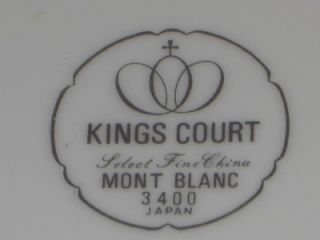Vintage Kings Court Solid White Plate Saucer Fine China