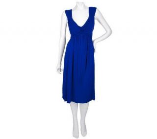 Du Jour Sleeveless Knot Front Dress with Back Tie —