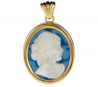 As Is Verones e 18K Clad Polished Cameo Gemstone —