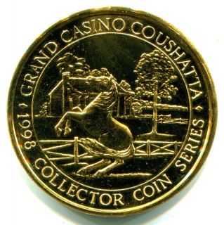 GRAND CASINO COUSHATTA 1998 COLLECTOR COIN SERIES PAINTED PONY GAMING