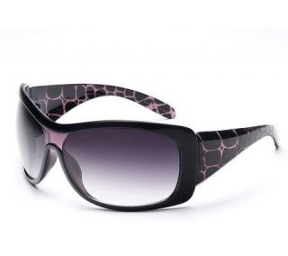 Joan Rivers Shades of Chic Croco Etched Sunglasses —