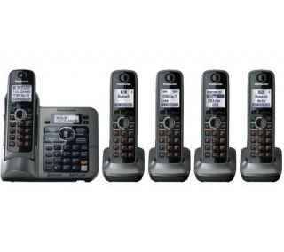 Link to Cell KXTG7645M Bluetooth TCID Conv. Phone w/5 Handsets
