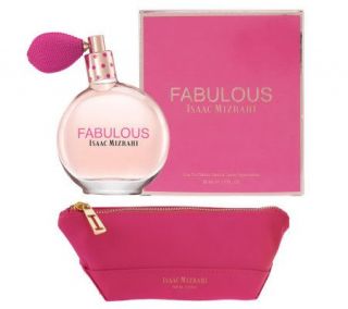 FABULOUS Isaac Mizrahi Eau de Parfum with Clutch 1.7 fl oz —