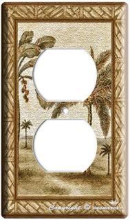 New Palm Trees Duplex Electrical Outlet Cover Wallplate