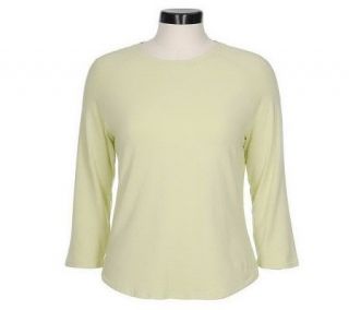 Modern Soul Stretch Cotton Modal 3/4 Sleeve Raglan T shirt —
