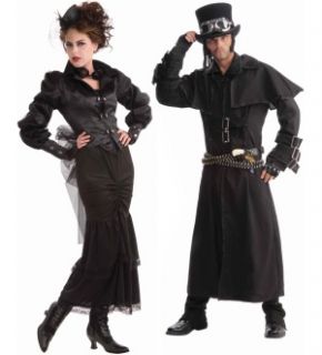 Steampunk  Victorian Lady & Duster Coat Couples Costume Set  Standard