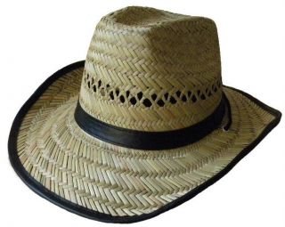 Straw Cowboy Hat Festival Stetson Hat with Chin Cord