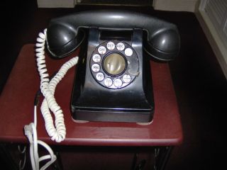 1947 Bell System by Western Electric Telephone Black Working NR Cheap