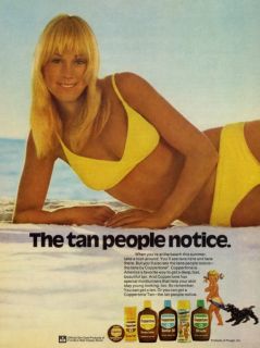 973 coppertone suntan lotion ad but you ll also see the tans people