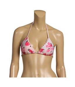 New Juicy Couture Tea Rose Triangle Bikini Swimsuit M