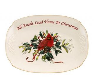 Lenox Winter Greetings Serving Tray All Roads —
