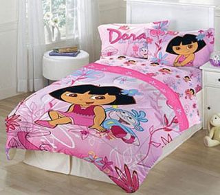 Dora Playful Garden Full Sheet Set —