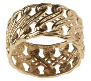 EternaGold Intricate Polished Woven Band Ring 14K Gold —