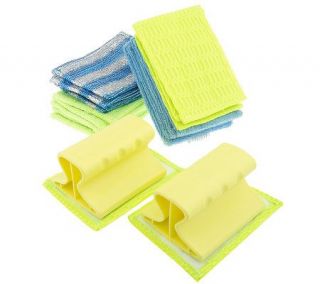 Fuller Brush 22 piece Microfiber Hand Scrub Pads with Holders