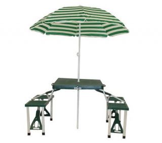 Texsport Folding Picnic Table with Umbrella —