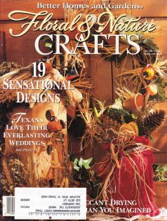 Craft Books #1407 BH&G Floral & Nature Crafts Jul 1994