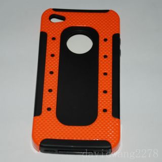 Yellow Hard TPU PC Skin Case Cover for Apple iPhone 4 4G 4S