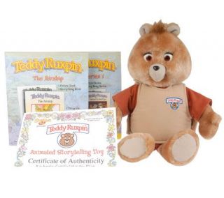 Teddy Ruxpin Limited Edition Interactive Storytelling Bear w/3 Books 