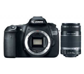 Canon EOS 60D 18MP DSLR Camera Body Kit w/55 250mm Lens   E255067