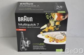 New Braun Multiquick 7 Cordless Hand Processor   MR740cc (Black)