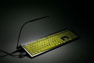 LED Keyboard Light Via USB Black Compatible USB Keyboard Laptop